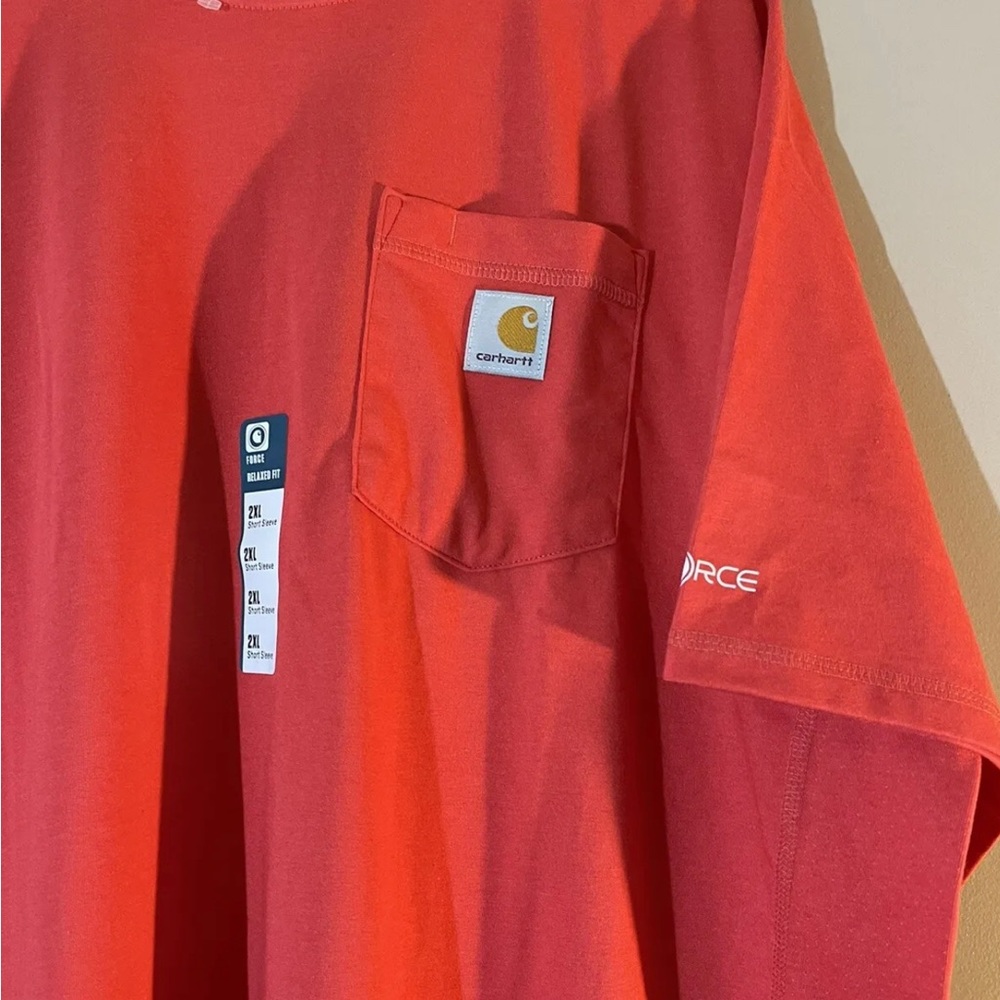 Carhartt Force men’s Relaxed Fit Midweight Short-Sleeve Pocket T-Shirt 2XL New - Picture 2 of 6